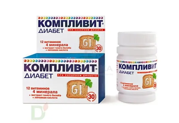 Витамины Компливит® Диабет, 30 табл. в интернет-магазине