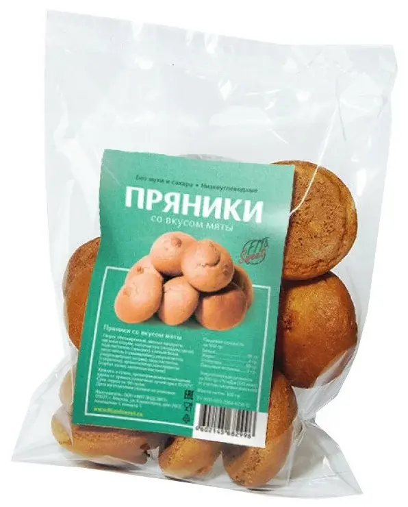 Пряники низкоуглеводные Fit&Sweet, Мята, 100 г