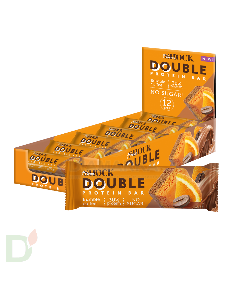 Батончик протеиновый FitnesShock Апельсиновый кофе 40гр.