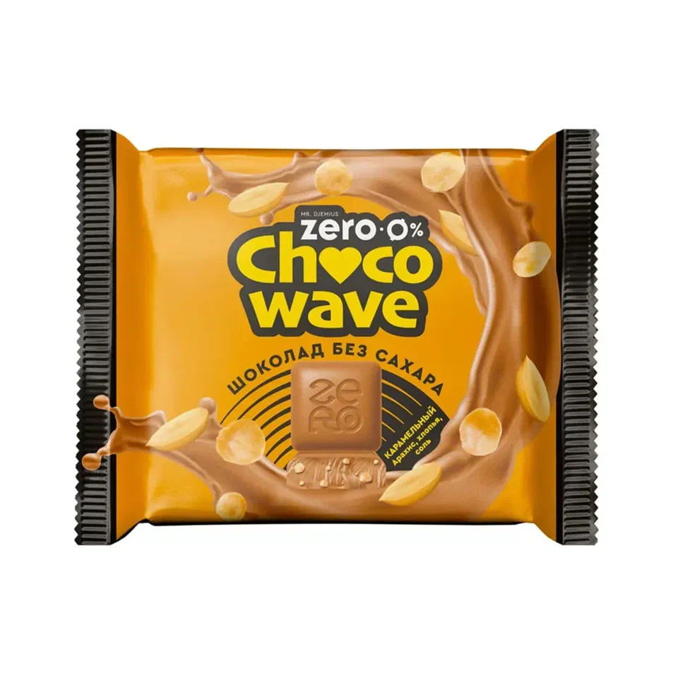 Шоколад Chocowave Карамельный с арахисом и солью 60гр.