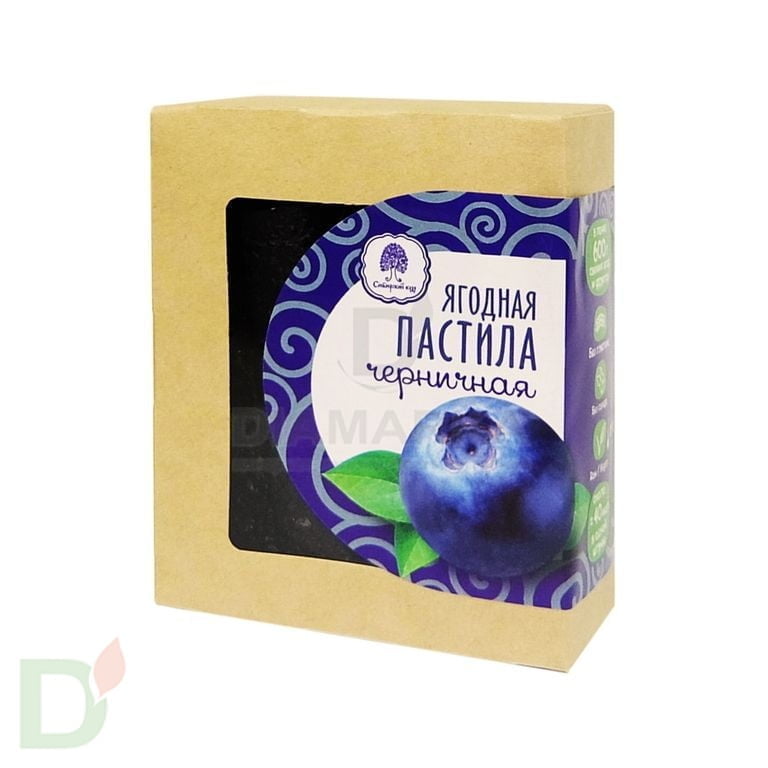 Пастила Черничная Сибирский Кедр, 100г
