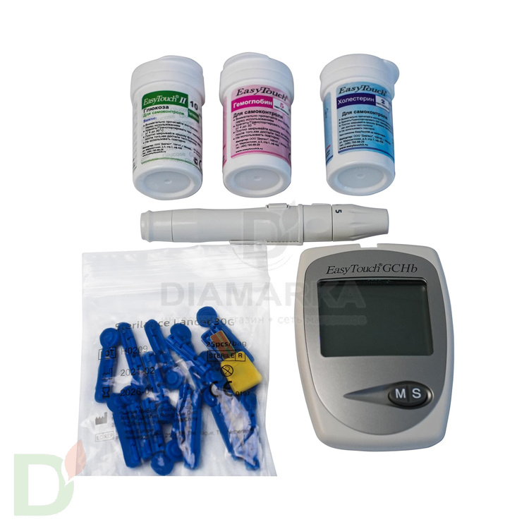 Анализатор крови EasyTouch GCHB на глюкозу, холестерин и гемоглобин
