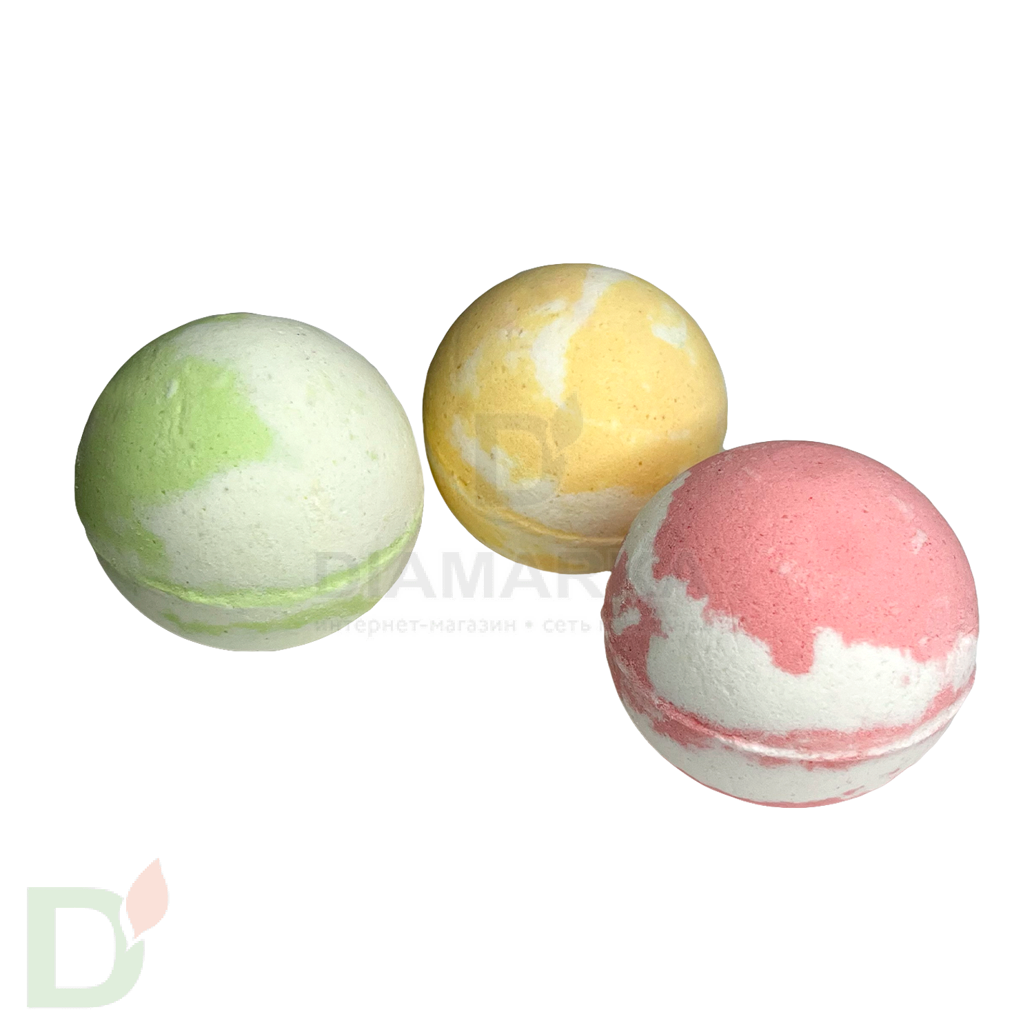 Бокс - Бомбочки для ванны взрослые с разводами (з шт в комплекте) в интернет-магазине