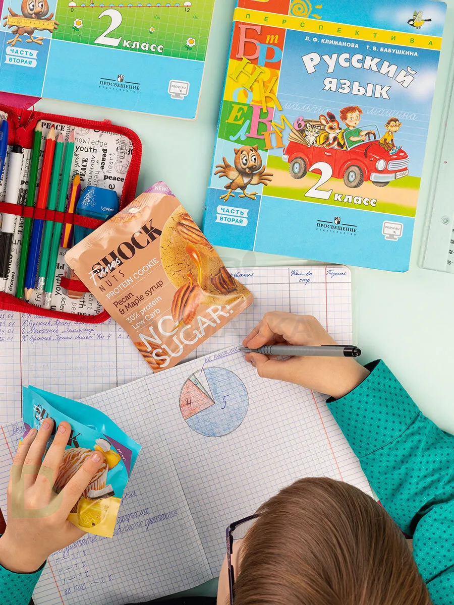 Печенье протеиновое FitnesShock Nuts Арахис-Шоколад 40гр.