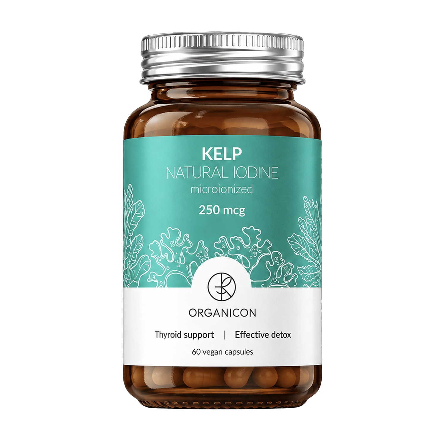 Витамины ORGANICON KELP Natural Iodine органический йод, 60 капс