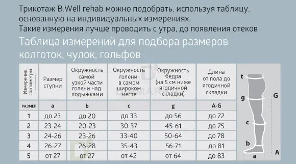 Чулки компрессионные противоэмболические JW-214, 1 класс компрессии, Белый