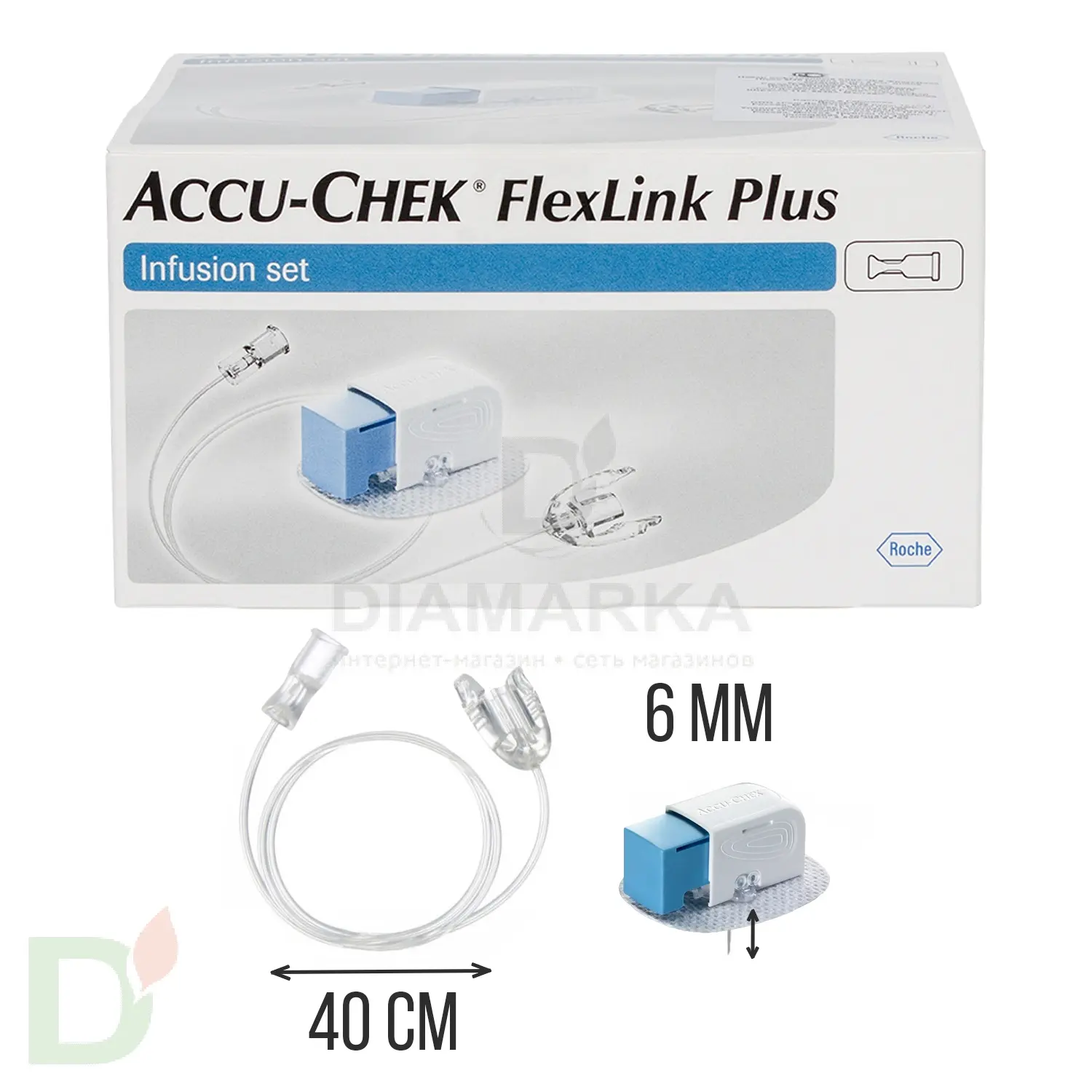 Акку-Чек ФлексЛинк Плюс 6/40, инфузионный набор, 1 шт. в интернет-магазине