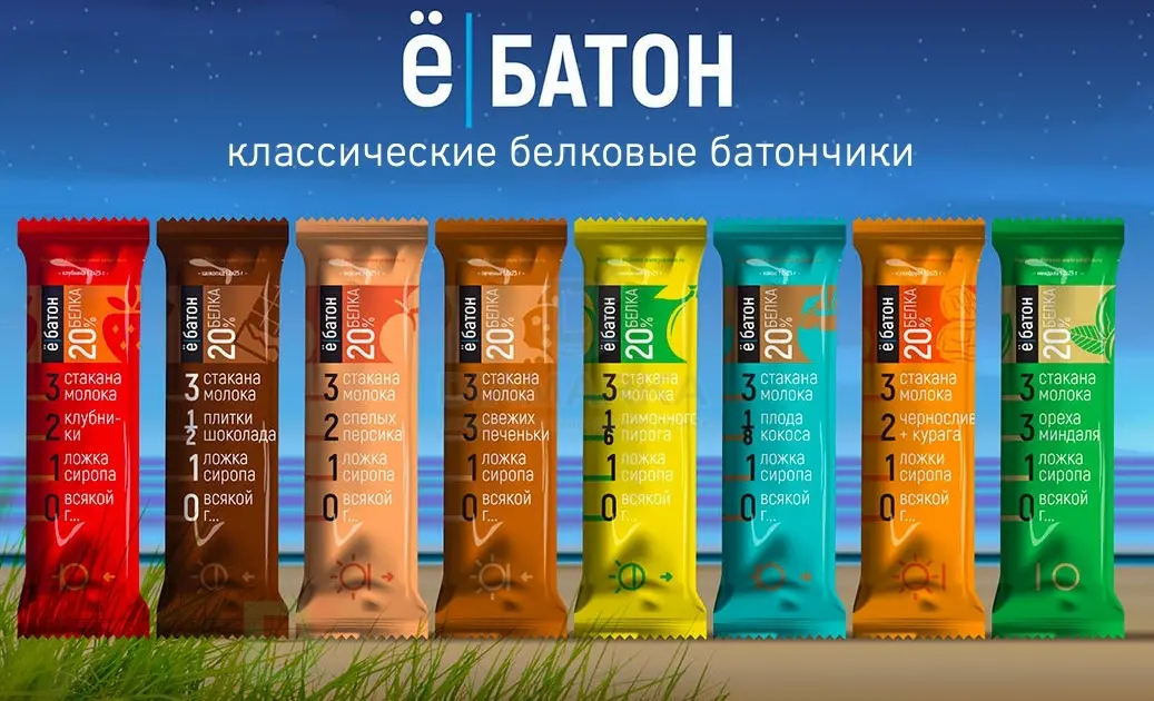 Батончик протеиновый Ё/батон Кокос в шоколадной глазури 50гр в интернет-магазине