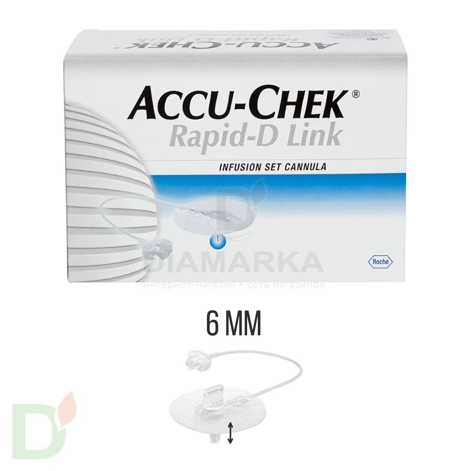 Акку-Чек Репид-Д Линк, игла 6 мм, 1 шт. в интернет-магазине